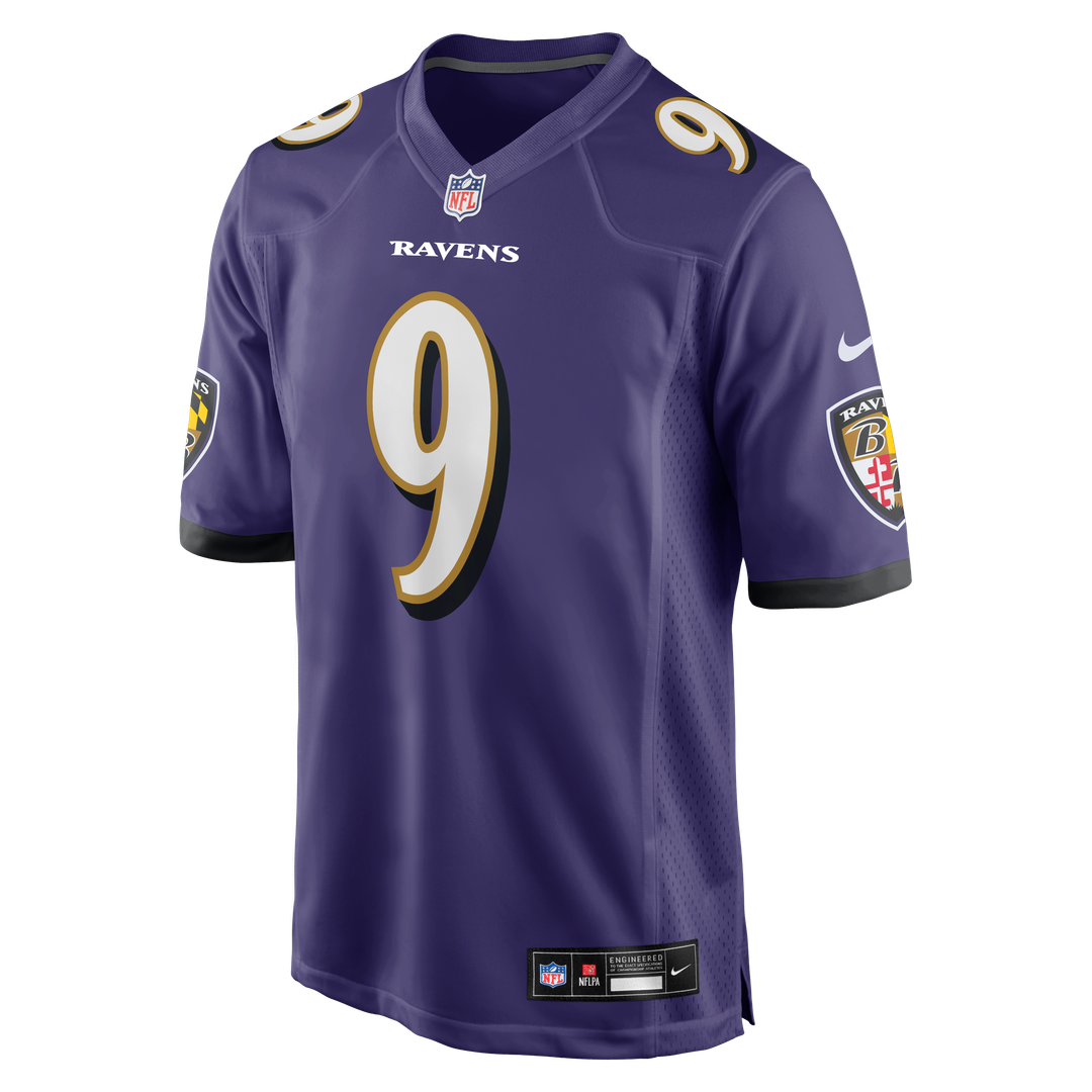 Baltimore Ravens Steve McNair Purple Game Retired Player Jersey product image 2, provided for visual reference and product