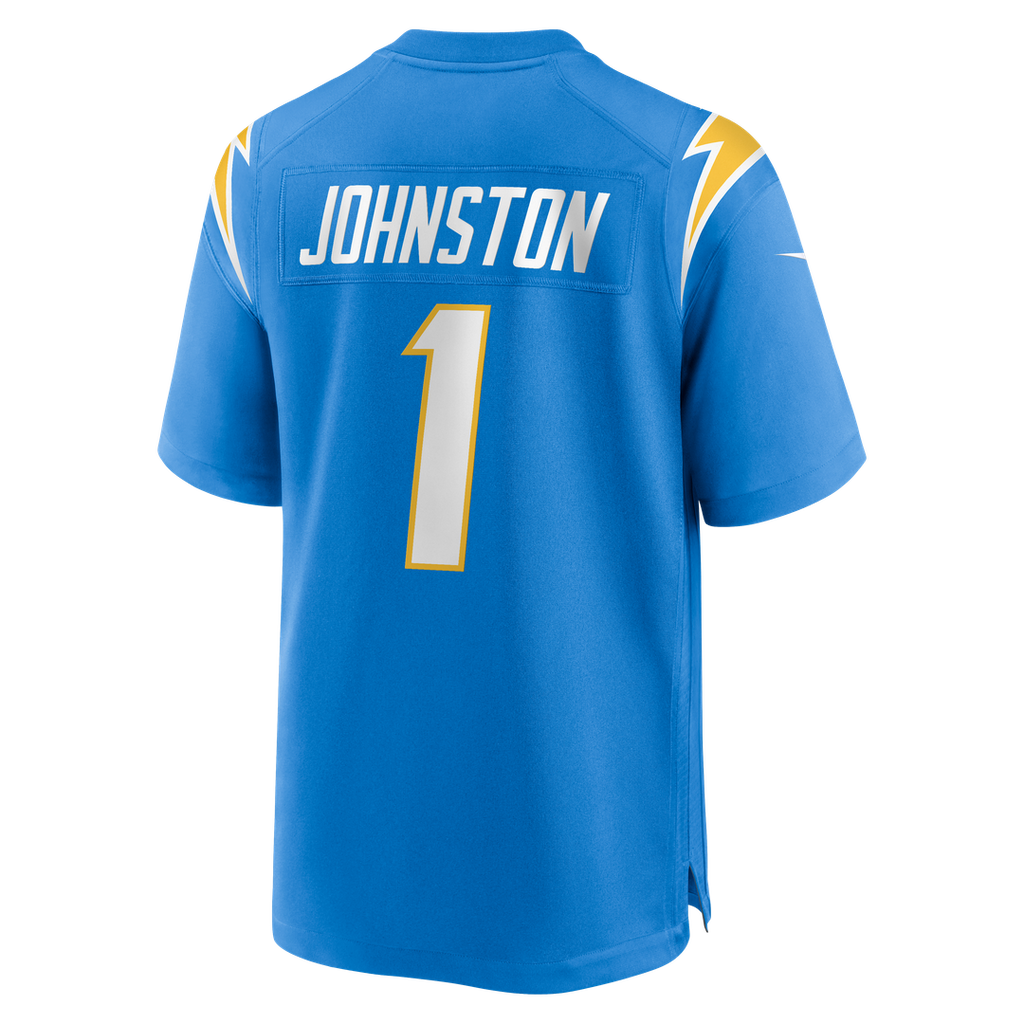 Los Angeles Chargers Quentin Johnston Powder Blue Game Player Jersey product image 11, provided for visual reference and