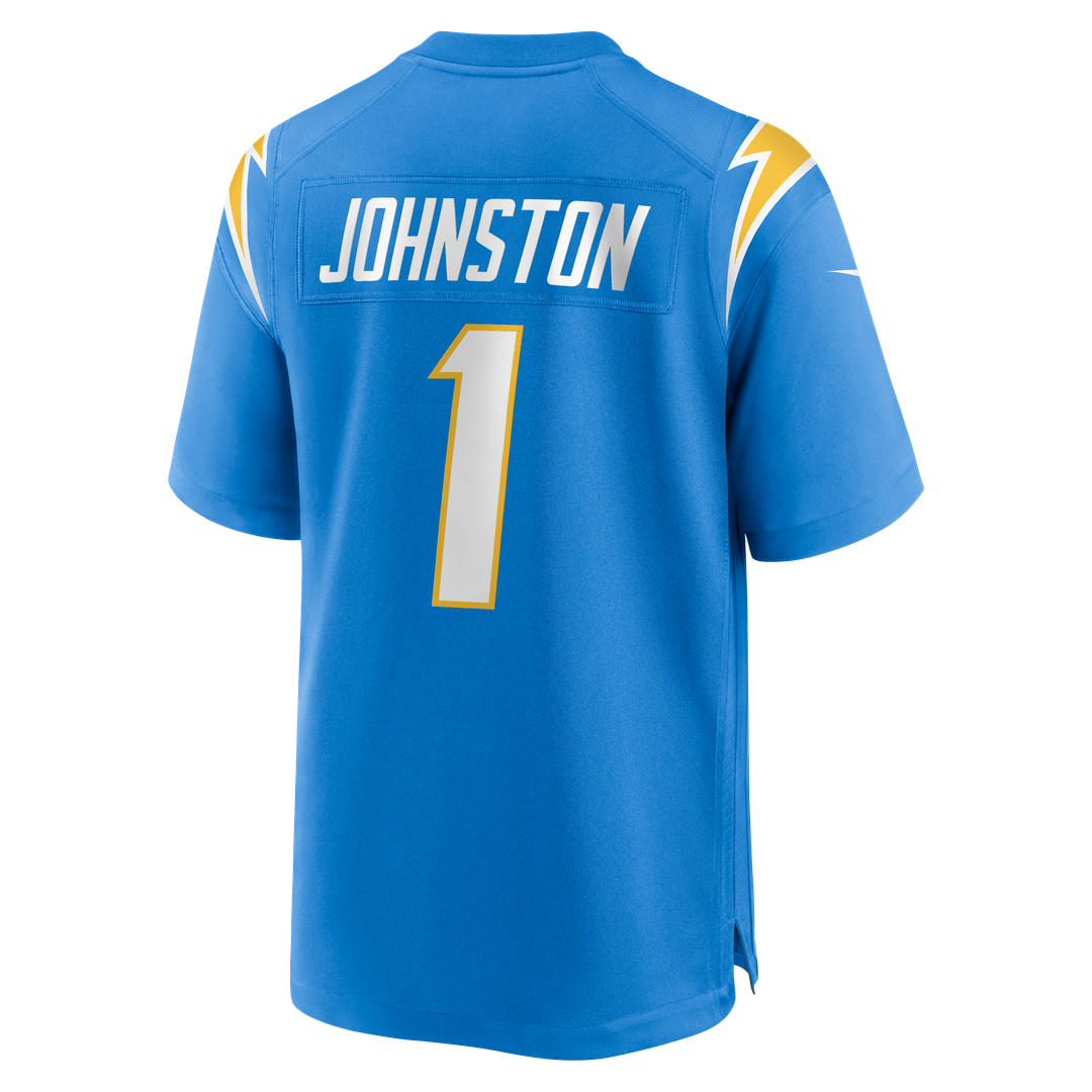 Los Angeles Chargers Quentin Johnston Powder Blue Game Player Jersey product image 11, provided for visual reference and