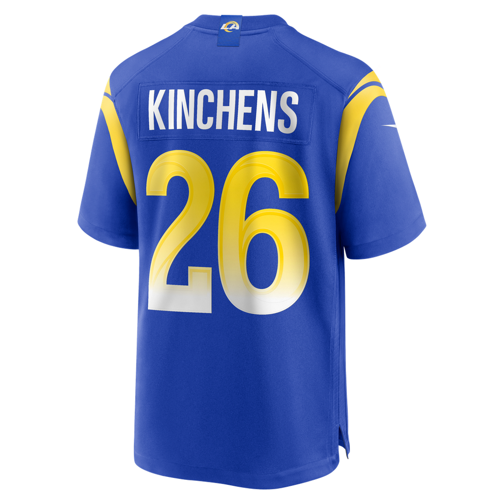 Los Angeles Rams Kamren Kinchens Royal Team Game Jersey product image 3, provided for visual reference and product detail