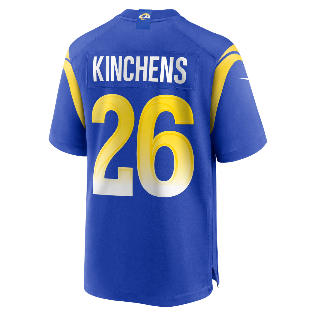 Los Angeles Rams Kamren Kinchens Royal Team Game Jersey product image 3, provided for visual reference and product detail