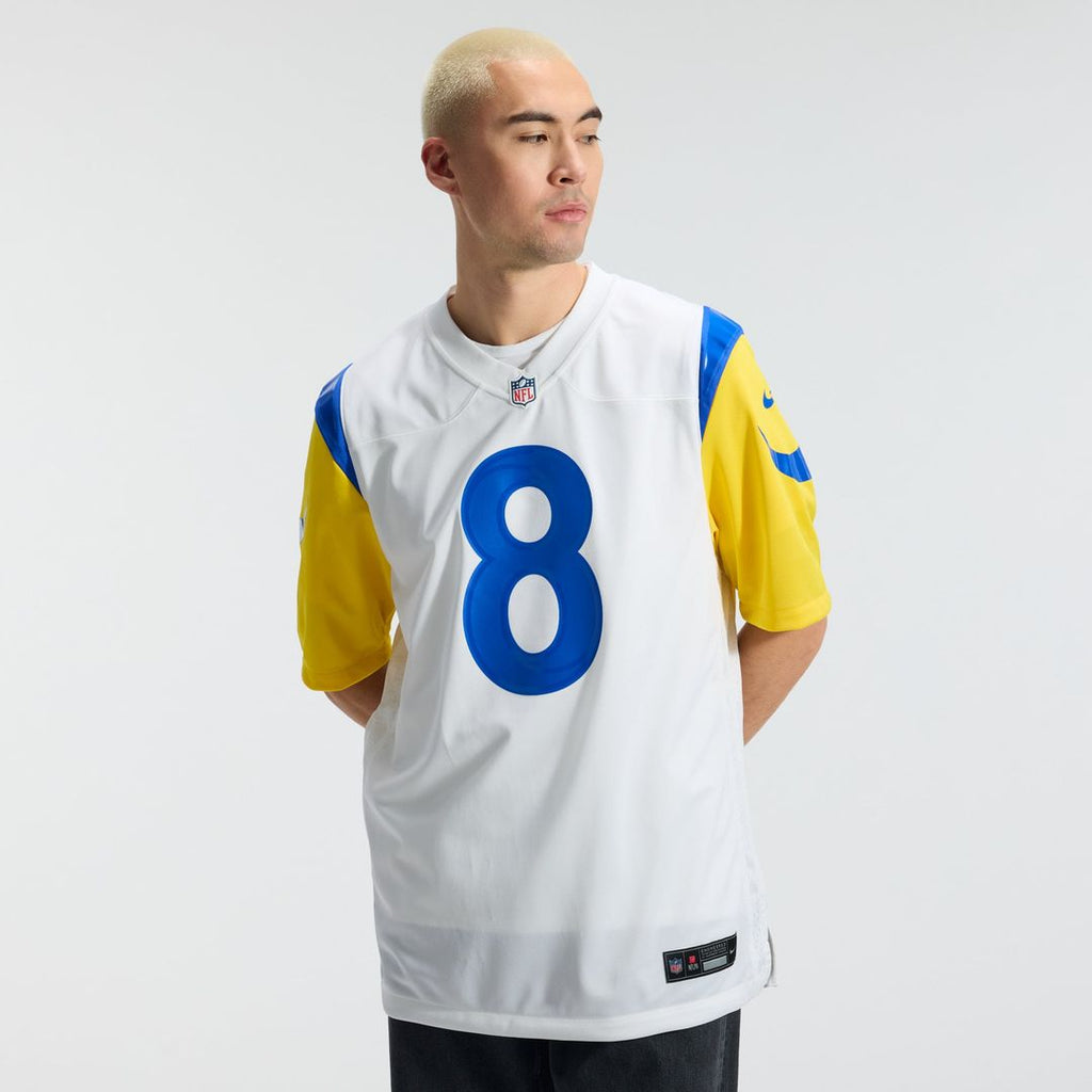 Los Angeles Rams Jared Verse White White Game Player Jersey product image 15, provided for visual reference and product