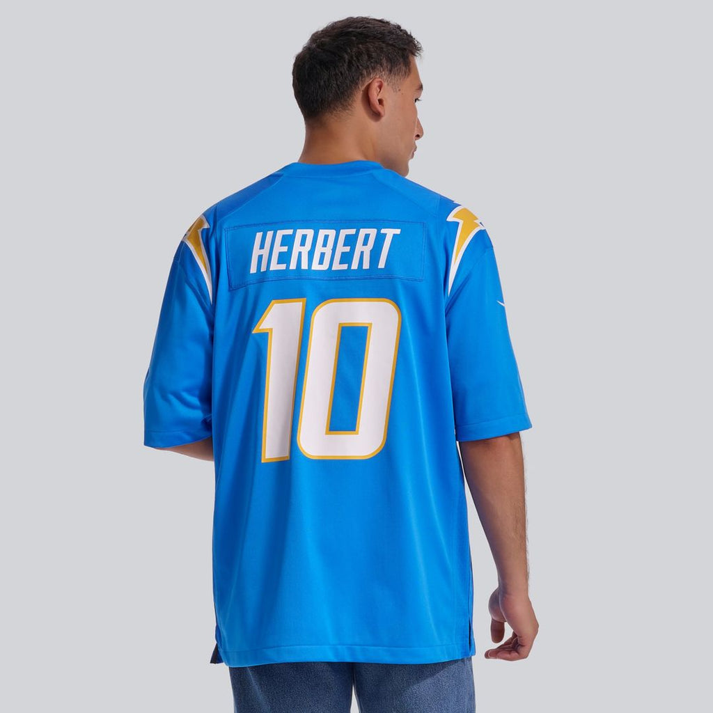 Los Angeles Chargers Justin Herbert Powder Blue Player Game Jersey product image 16, provided for visual reference and