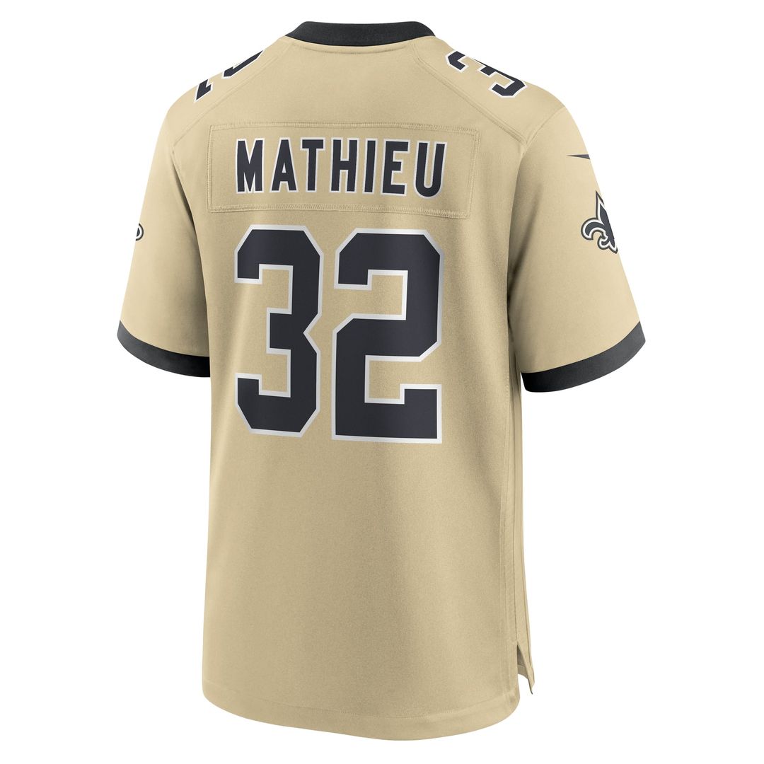 New Orleans Saints Tyrann Mathieu Black Game Jersey product image 22, provided for visual reference and product detail review