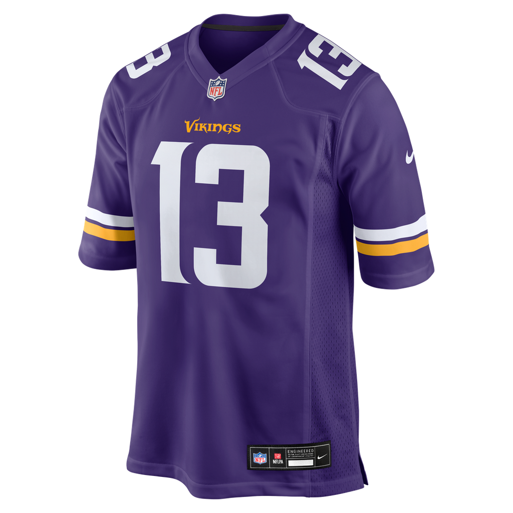 Minnesota Vikings Tai Felton Purple Team Game Jersey product image 2, provided for visual reference and product detail review