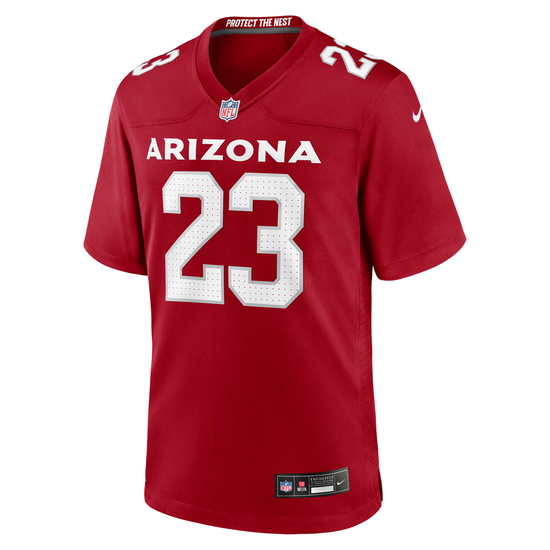 Arizona Cardinals Corey Clement Cardinal Team Game Jersey product image 2, provided for visual reference and product detail