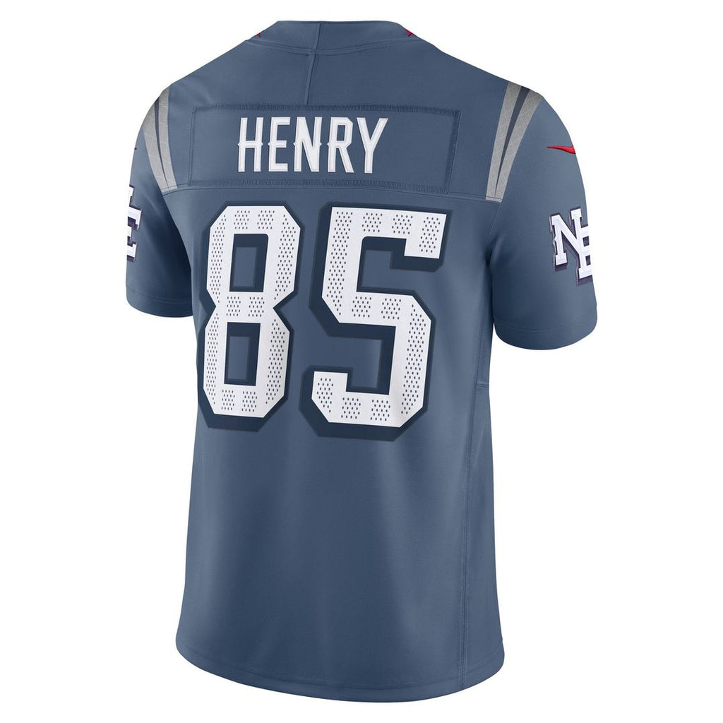 New England Patriots Hunter Henry Blue Rivalries Collection Stitched Limited Jersey product image 3, provided for visual