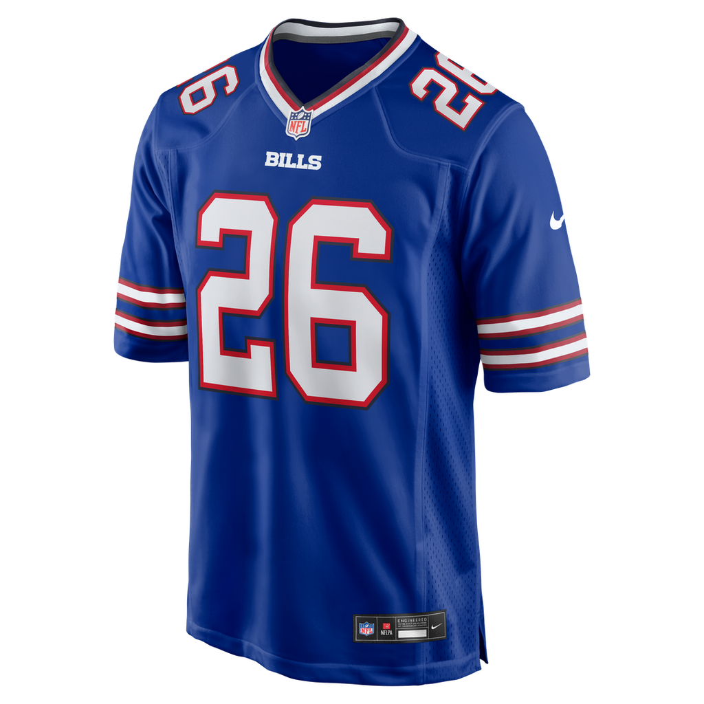 Buffalo Bills Ty Johnson Royal Team Game Jersey product image 2, provided for visual reference and product detail review