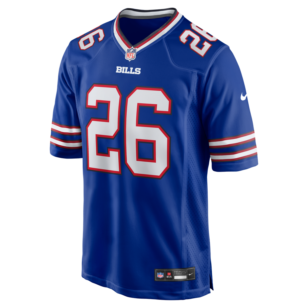 Buffalo Bills Ty Johnson Royal Team Game Jersey product image 2, provided for visual reference and product detail review