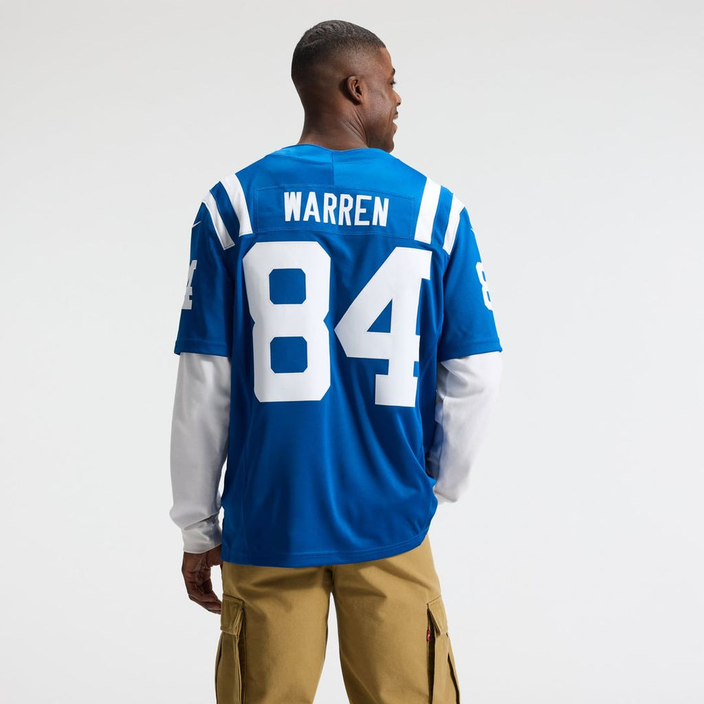 Indianapolis Colts Tyler Warren White Vapor F.U.S.E. Stitched Limited Jersey product image 9, provided for visual reference