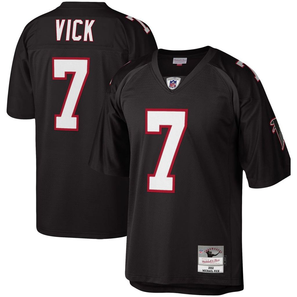 Atlanta Falcons Michael Vick Black Legacy Replica Jersey product image 1, provided for visual reference and product detail