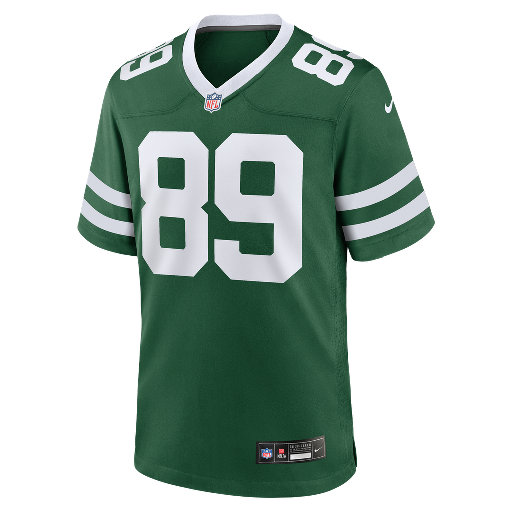 New York Jets Jeremy Ruckert Legacy Green Team Game Jersey product image 2, provided for visual reference and product detail