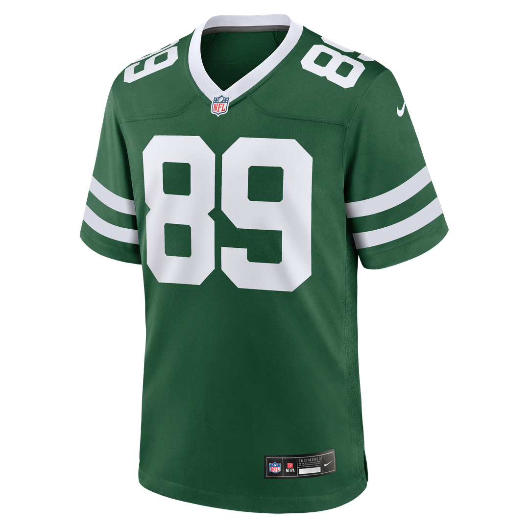 New York Jets Jeremy Ruckert Legacy Green Team Game Jersey product image 2, provided for visual reference and product detail