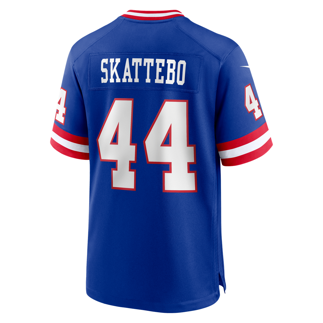 New York Giants Cam Skattebo Royal Alternate 2 Legacy Game Jersey product image 7, provided for visual reference and product