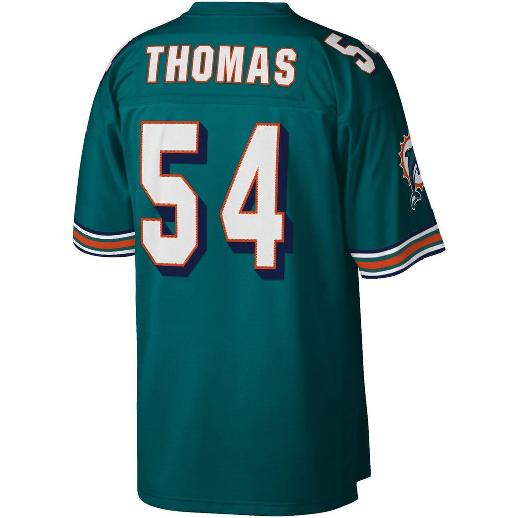 Miami Dolphins Zach Thomas Aqua Legacy Replica Jersey product image 6, provided for visual reference and product detail