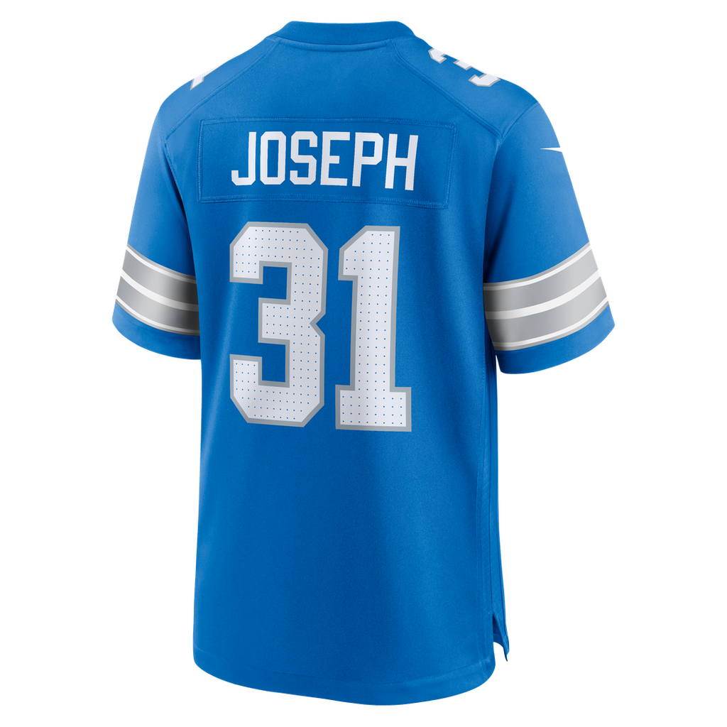 Detroit Lions Kerby Joseph Black Alternate Game Jersey product image 9, provided for visual reference and product detail