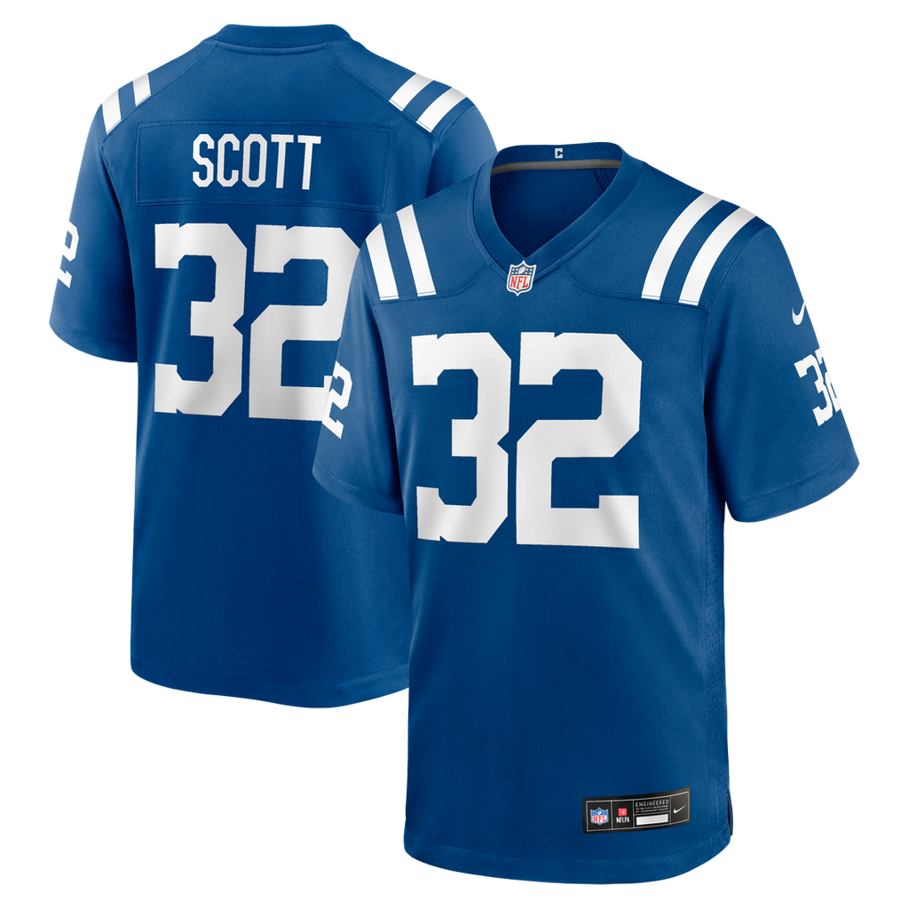 Indianapolis Colts Daniel Scott Royal Team Game Jersey product image 1, provided for visual reference and product detail