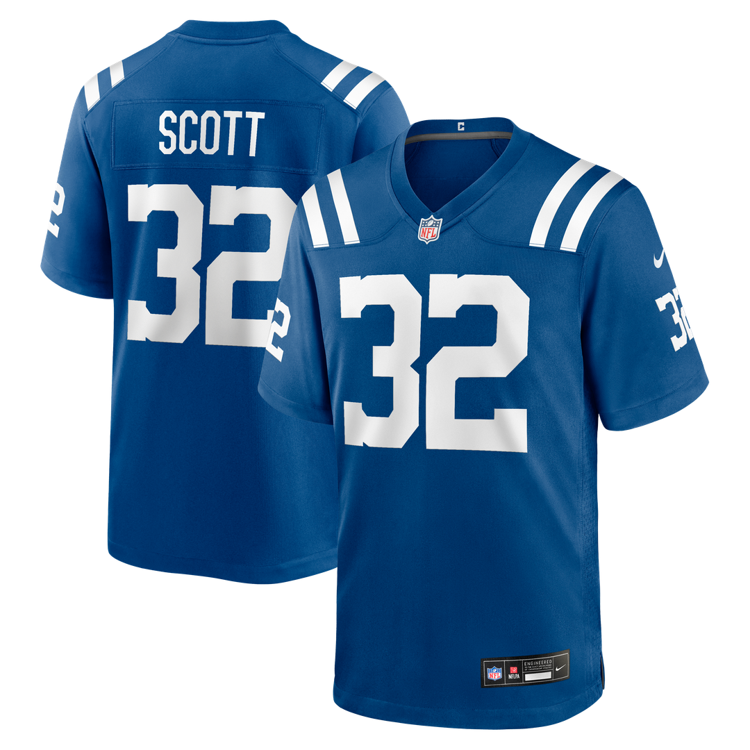Indianapolis Colts Daniel Scott Royal Team Game Jersey product image 1, provided for visual reference and product detail
