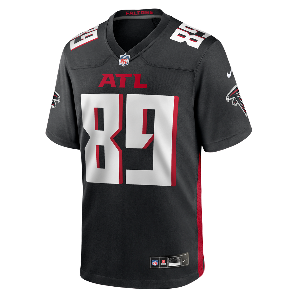 Atlanta Falcons Charlie Woerner Black Game Jersey product image 2, provided for visual reference and product detail review