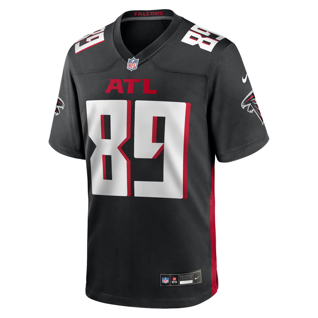 Atlanta Falcons Charlie Woerner Black Game Jersey product image 2, provided for visual reference and product detail review