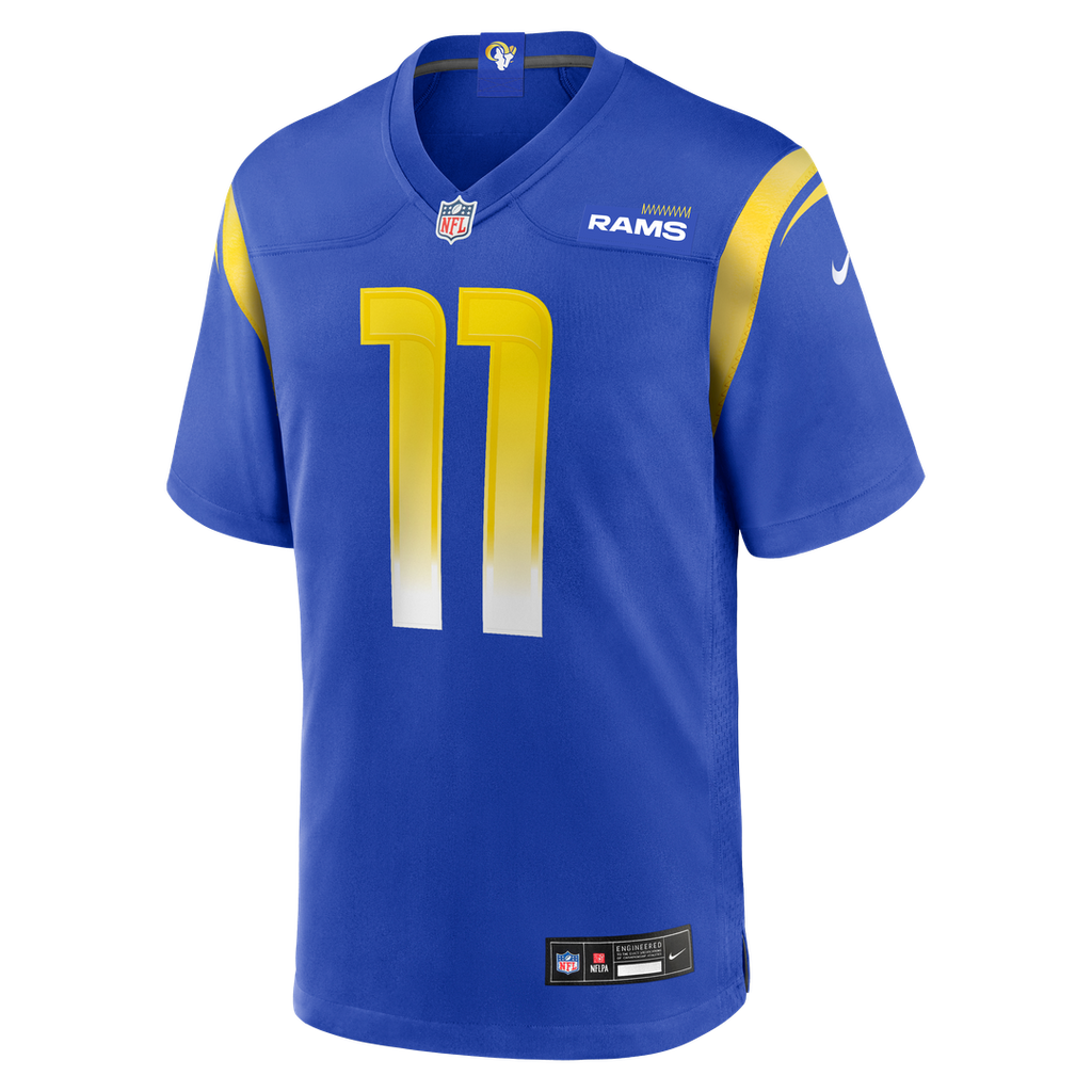 Los Angeles Rams Jimmy Garoppolo Royal Game Jersey product image 2, provided for visual reference and product detail review