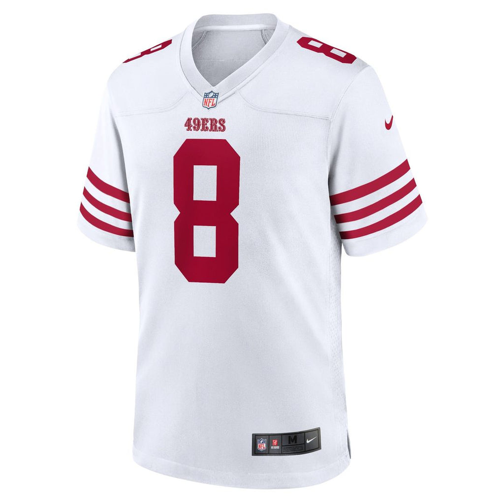 San Francisco 49ers Steve Young White Retired Player Game Jersey product image 2, provided for visual reference and product