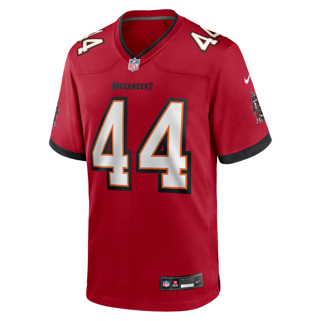 Tampa Bay Buccaneers Sean Tucker Red Game Jersey product image 2, provided for visual reference and product detail review