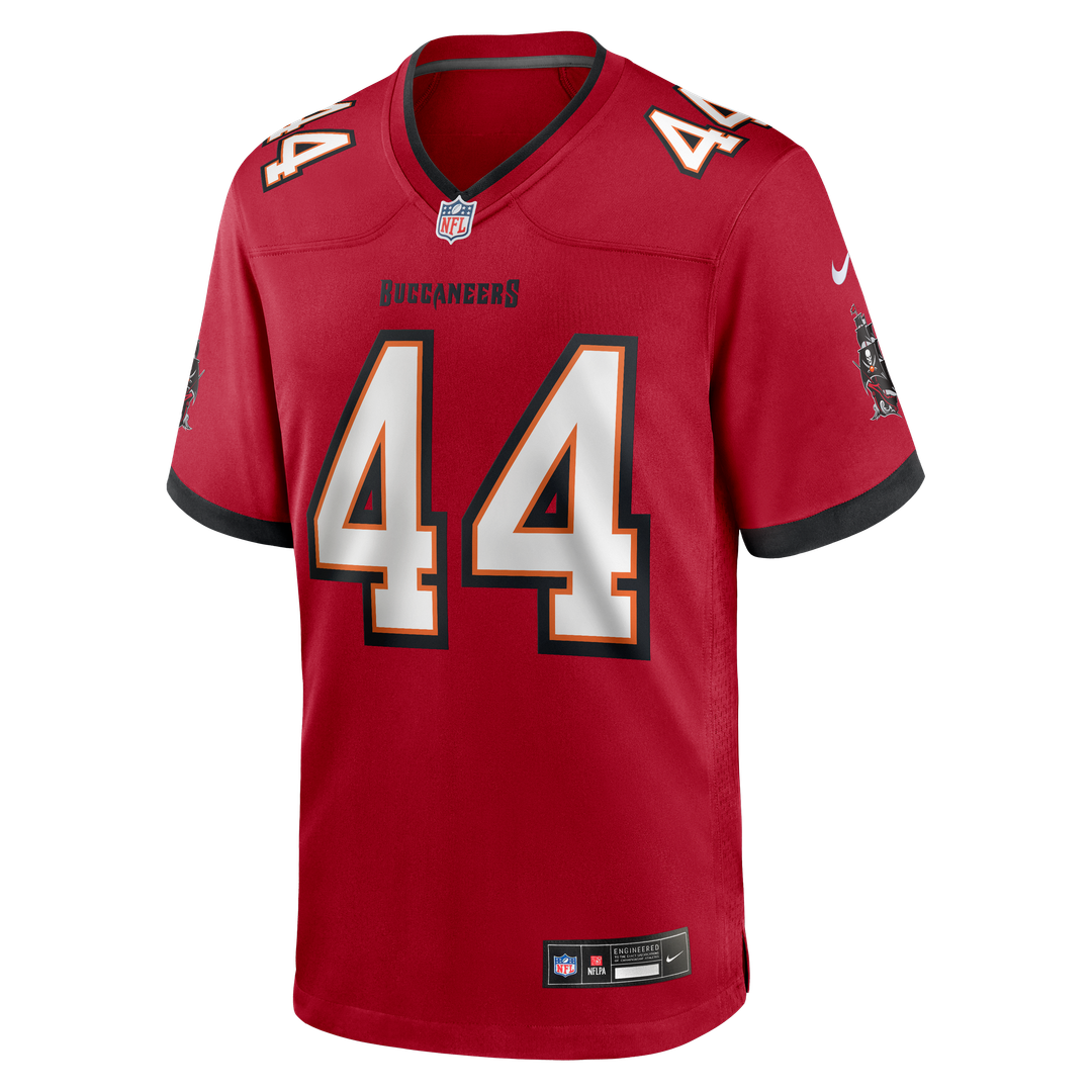 Tampa Bay Buccaneers Sean Tucker Red Game Jersey product image 2, provided for visual reference and product detail review