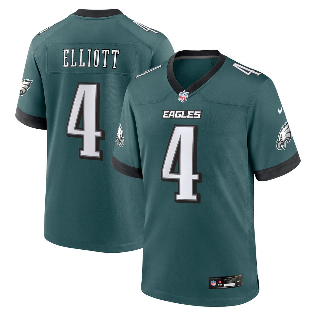 Philadelphia Eagles Jake Elliott Midnight Green Team Game Jersey product image 1, provided for visual reference and product