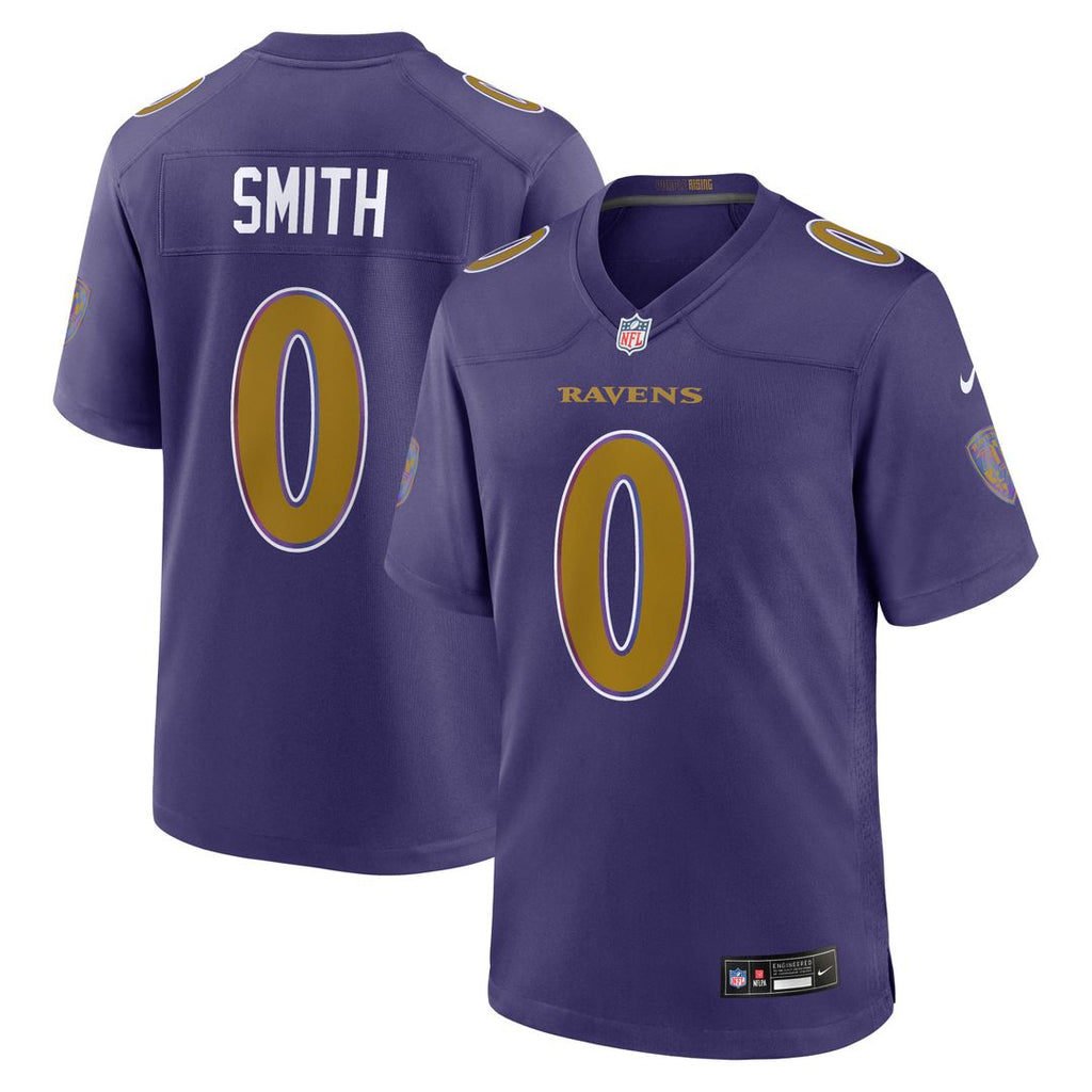 Baltimore Ravens Roquan Smith Purple Alternate Game Jersey product image 4, provided for visual reference and product detail