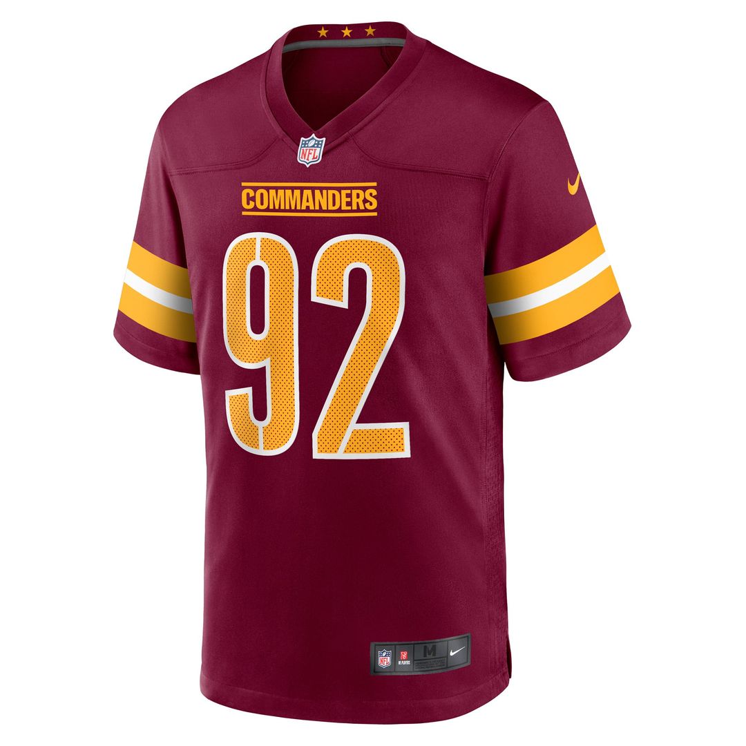 Washington Commanders Dorance Armstrong Burgundy Game Jersey product image 2, provided for visual reference and product