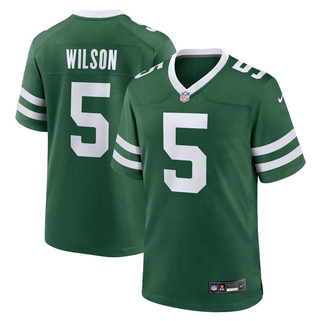 New York Jets Garrett Wilson Legacy Green Game Jersey product image 11, provided for visual reference and product detail