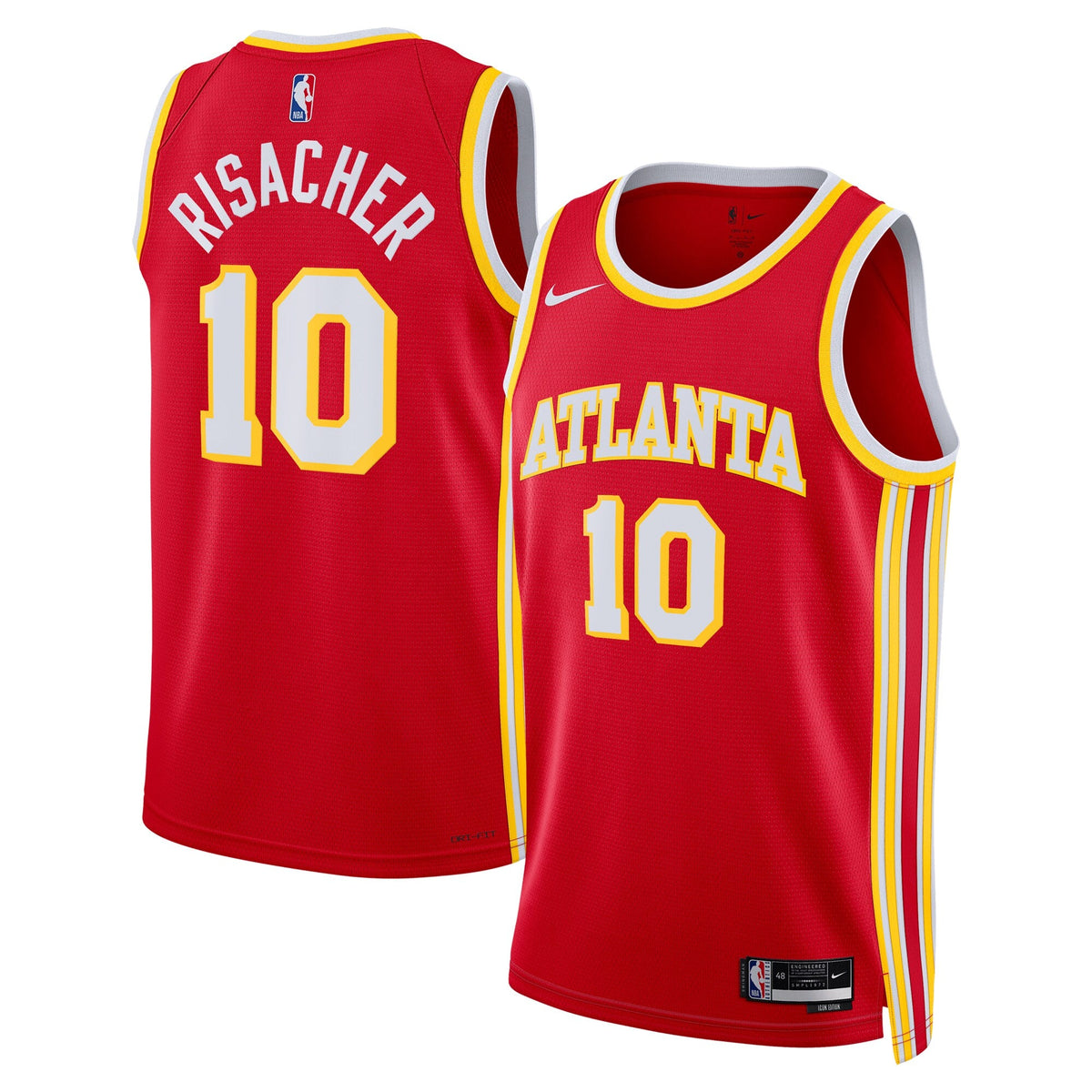 Atlanta Hawks Nike Icon Swingman Jersey - Red - Zaccharie product image 2