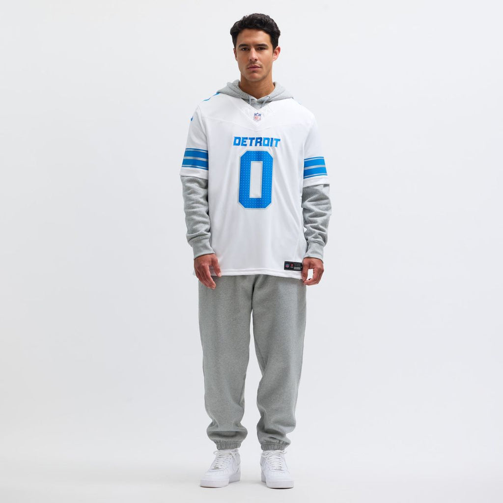 Detroit Lions Jahmyr Gibbs White Vapor F.U.S.E. Limited Jersey product image 16, provided for visual reference and product