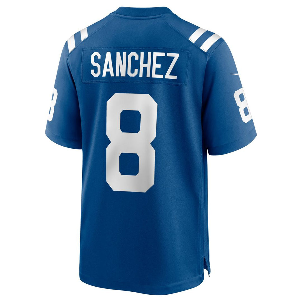 Indianapolis Colts Rigoberto Sanchez Royal Game Jersey product image 3, provided for visual reference and product detail