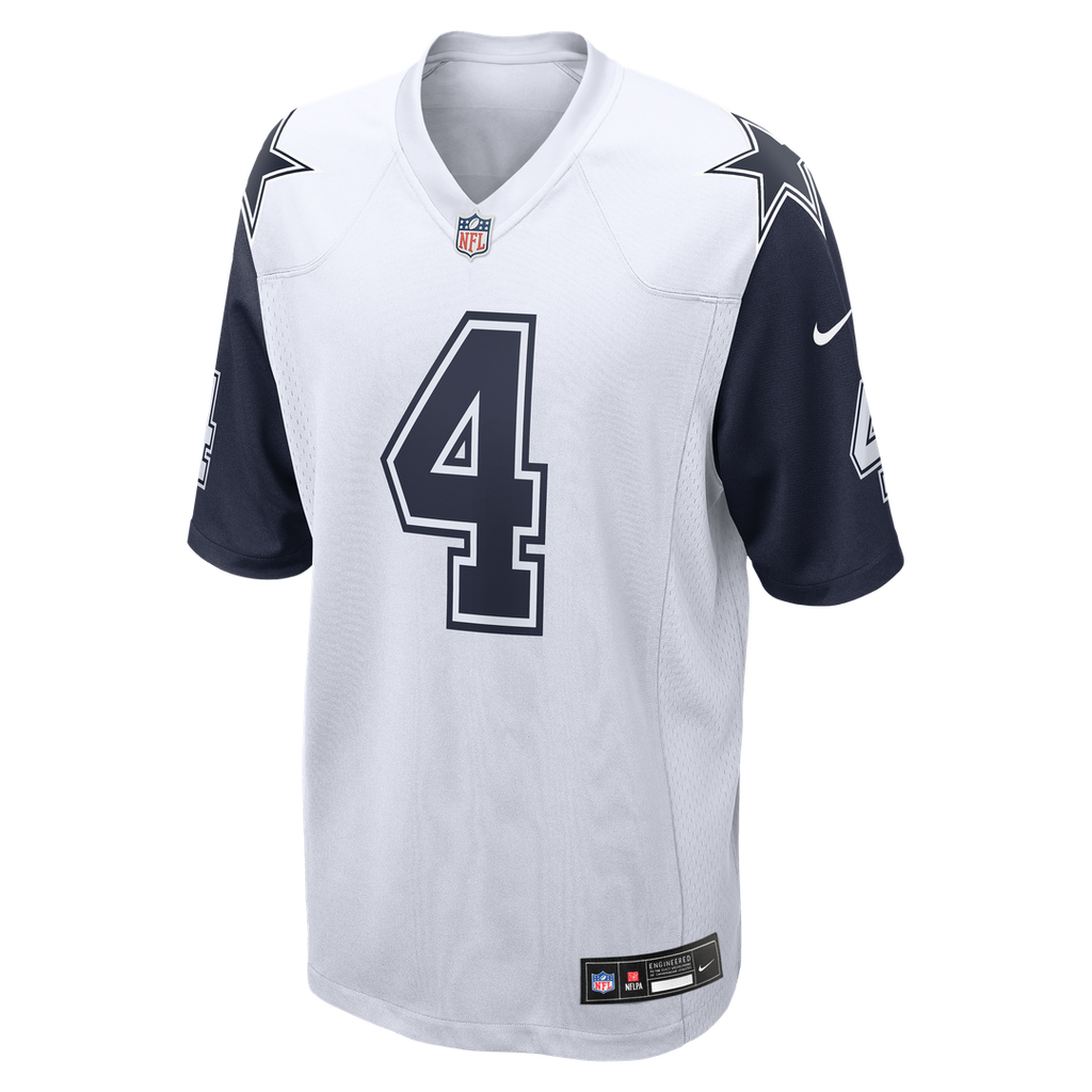 Dallas Cowboys Dak Prescott Navy Alternate Game Team Jersey product image 18, provided for visual reference and product