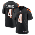 Cincinnati Bengals Sean Clifford Black Team Game Jersey product image 1, provided for visual reference and product detail