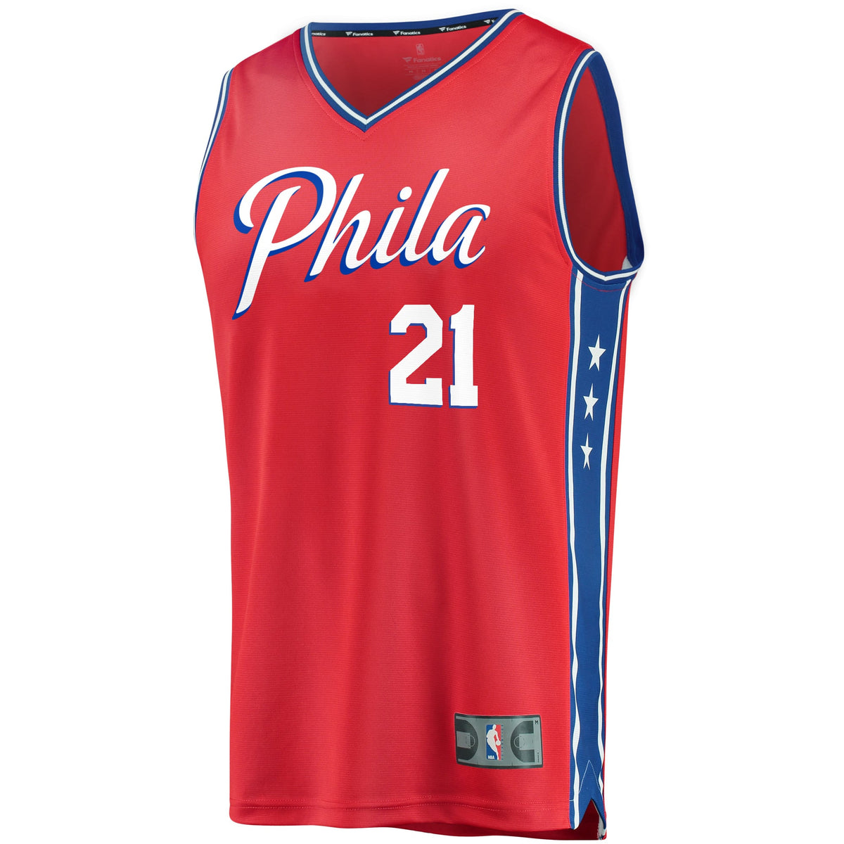 Youth Philadelphia 76ers Joel Embiid Fanatics Red 2019/20 Fast Break Replica Player Team Jersey - Statement Edition product