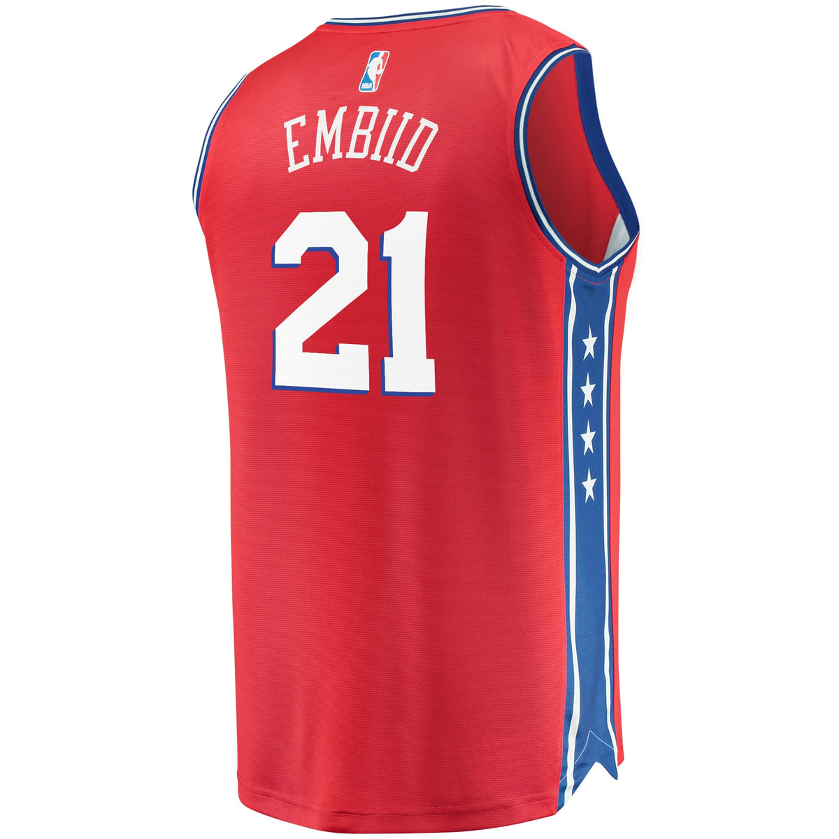 Youth Philadelphia 76ers Joel Embiid Fanatics Red 2019/20 Fast Break Replica Player Team Jersey - Statement Edition product