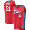 Youth Philadelphia 76ers Joel Embiid Fanatics Red 2019/20 Fast Break Replica Player Team Jersey - Statement Edition product