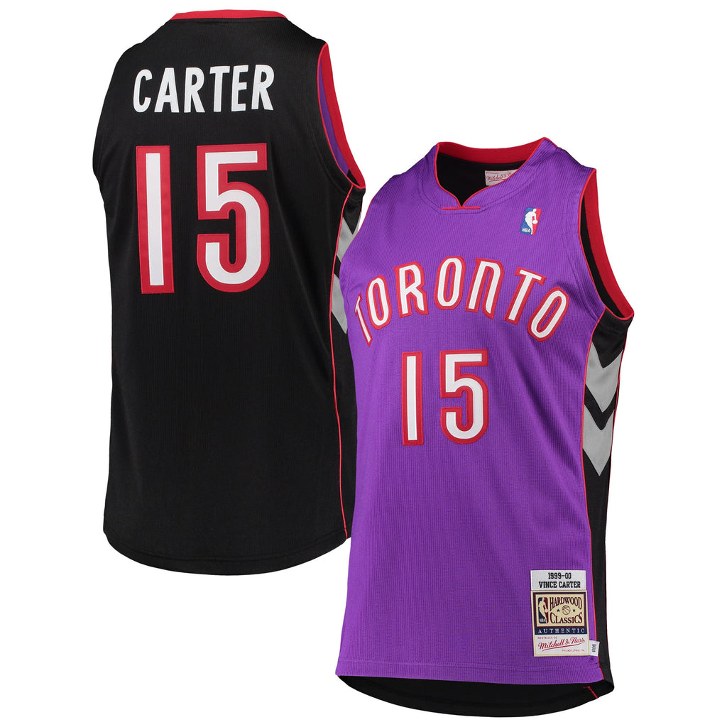 Toronto Raptors Vince Carter Mitchell & Ness Purple 1999/2000 Hardwood Classics Authentic Jersey for Men product image 2,
