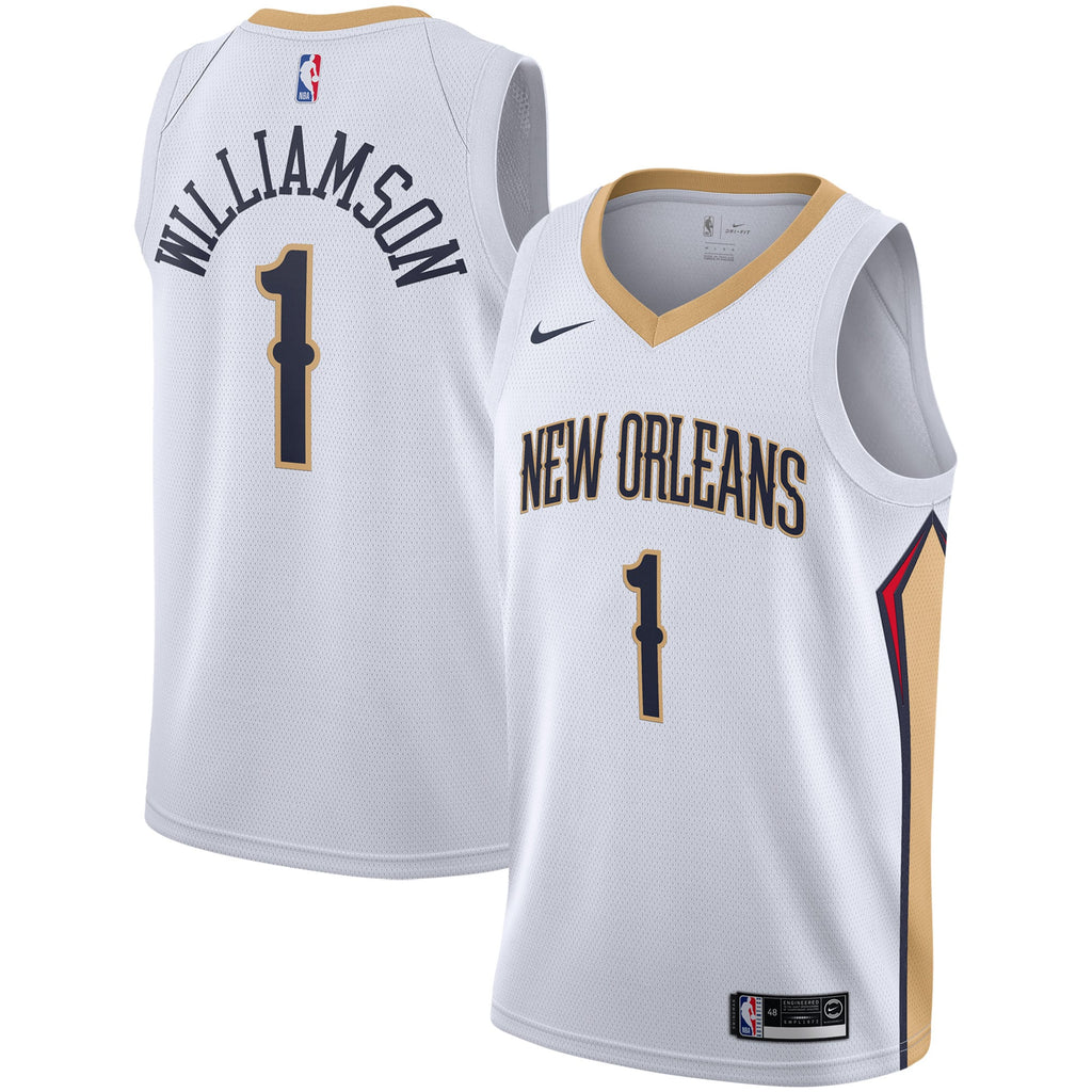 New Orleans Pelicans Zion Williamson Nike White 2019/2020 Swingman Jersey - Association Edition for Men product image 2,