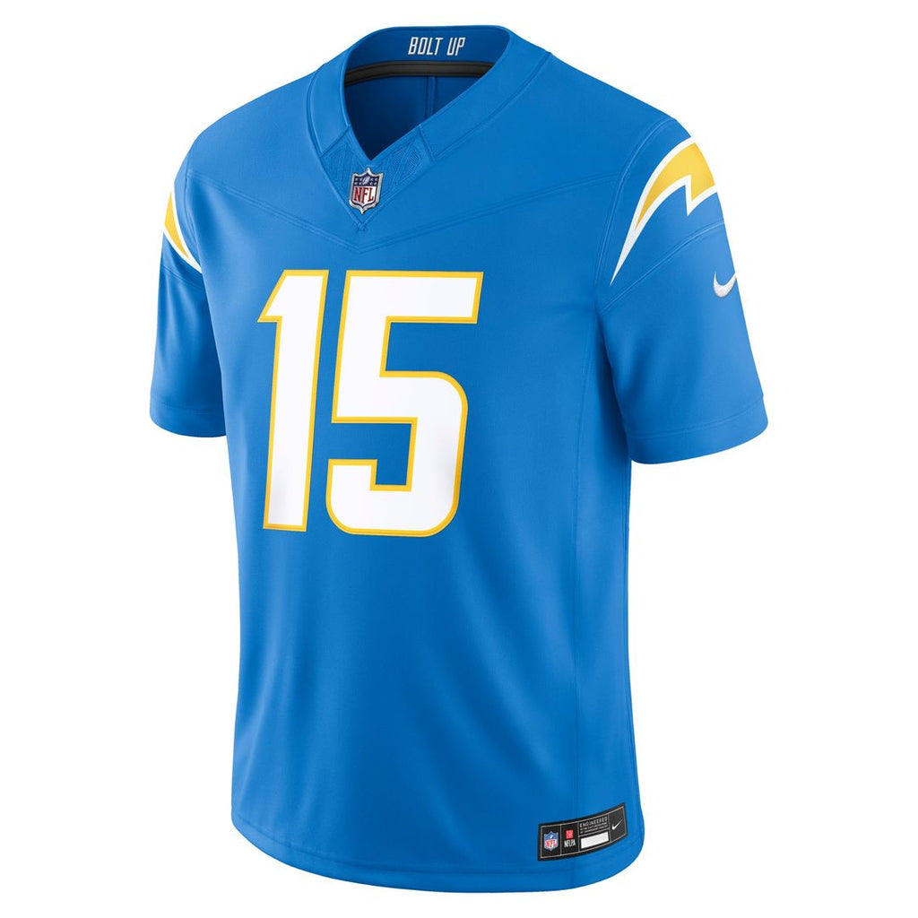 Los Angeles Chargers Ladd McConkey Powder Blue Team Vapor F.U.S.E. Stitched Limited Jersey product image 5, provided for
