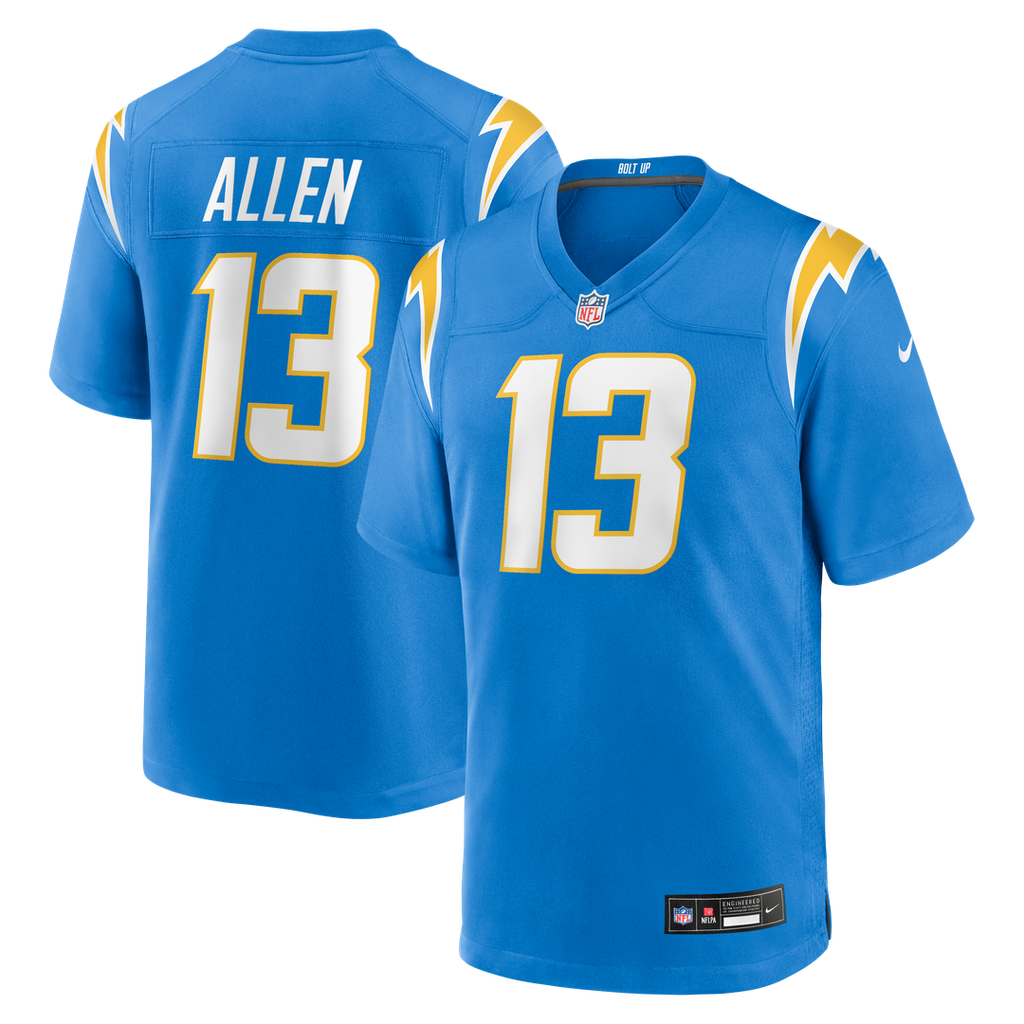 Los Angeles Chargers Keenan Allen Powder Blue Game Player Jersey product image 1, provided for visual reference and product
