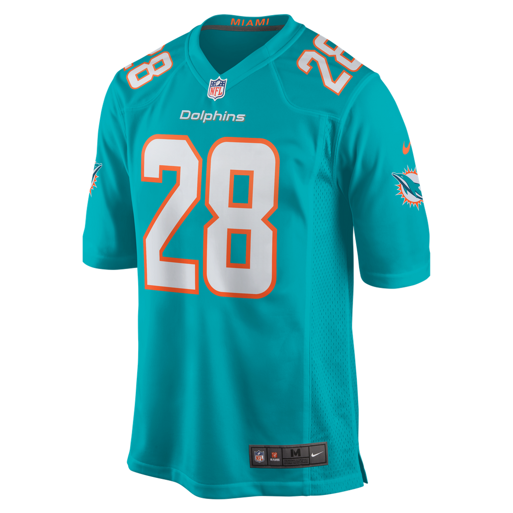 Miami Dolphins De’Von Achane Aqua Player Game Jersey product image 6, provided for visual reference and product detail review
