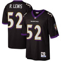 Baltimore Ravens Ray Lewis Black Legacy Replica Jersey product image 1, provided for visual reference and product detail