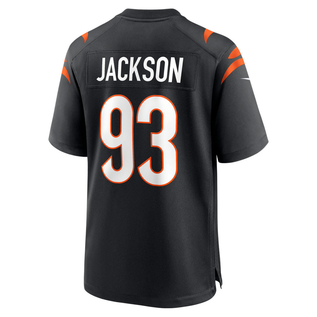 Cincinnati Bengals McKinnley Jackson Black Game Jersey product image 3, provided for visual reference and product detail