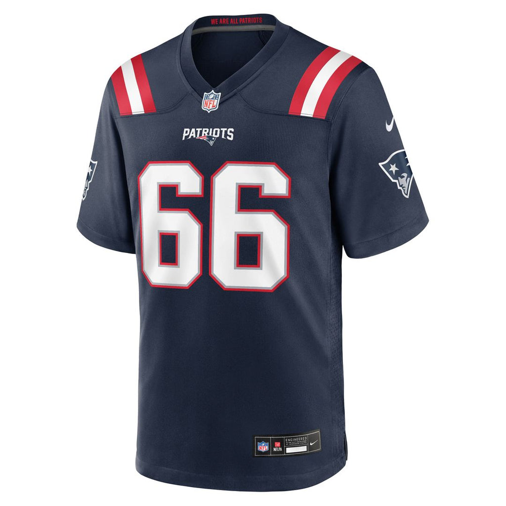 New England Patriots Will Campbell Navy Team Game Jersey product image 4, provided for visual reference and product detail