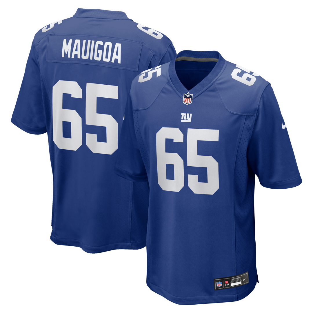 New York Giants Francis Mauigoa Royal Team Game Jersey product image 1, provided for visual reference and product detail