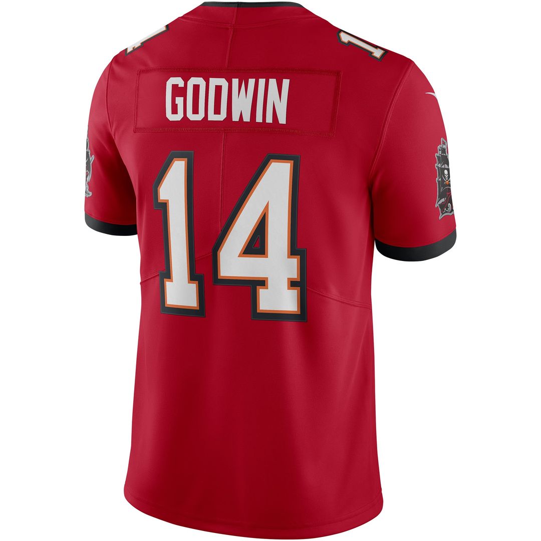 Tampa Bay Buccaneers Chris Godwin Red Vapor Limited Jersey product image 3, provided for visual reference and product detail